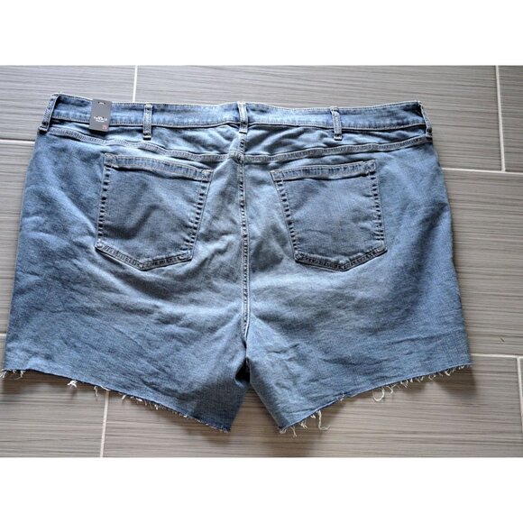 Torrid Womens Size 26 5" Mid-Rise Denim Shorts Studded Sides  Frayed Hem NEW - Picture 5 of 8